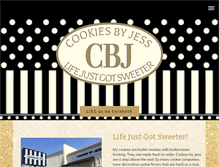 Tablet Screenshot of cookiesbyjess.com